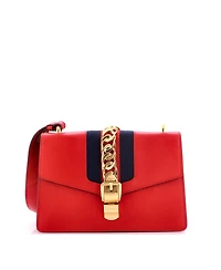 Pre-Owned Gucci Small Sylvie Shoulder Bag Leather