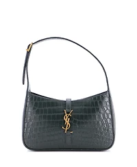 Pre-Owned Saint Laurent Small Le 5 a 7 Hobo Embossed Leather
