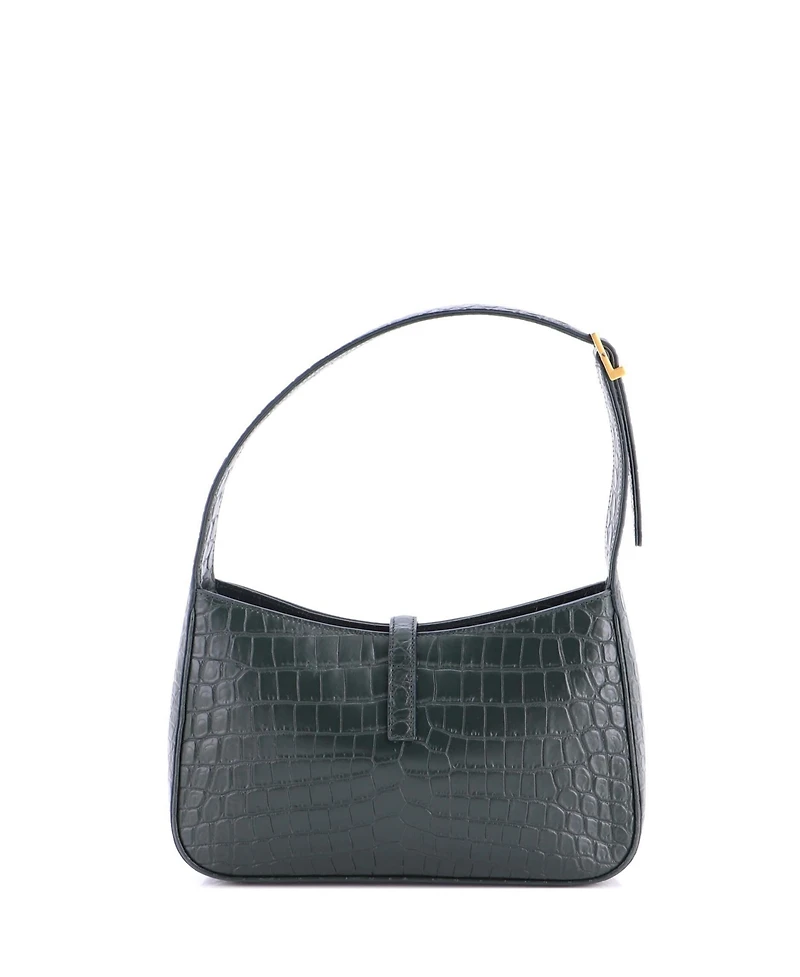 Pre-Owned Saint Laurent Small Le 5 a 7 Hobo Embossed Leather