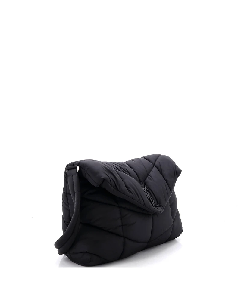 Pre-Owned Saint Laurent Loulou Puffer Messenger Bag Quilted Econyl