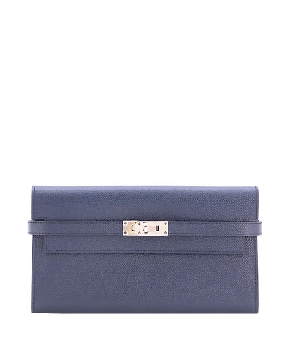 Pre-Owned HERMES Long Kelly Wallet Verso Epsom