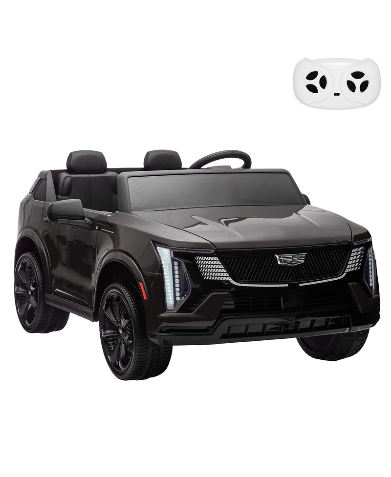 homfan 2-Seater Licensed luxury Suv Ride-On Truck, Remote Control, Spring Suspension, Led Lights, Music