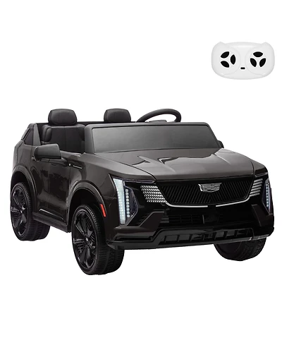 homfan 2-Seater Licensed luxury Suv Ride-On Truck, Remote Control, Spring Suspension, Led Lights, Music