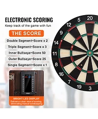 Vevor Dartboard and Cabinet Set Complete with All Accessories Easy Assembly