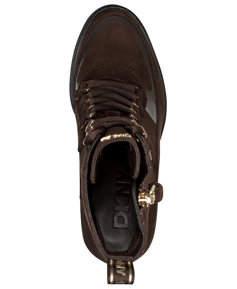 Dkny Women's Toia Lace-Up Platform Booties
