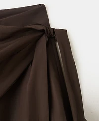 Mango Women's Removable Scarf Straight Pants