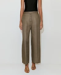 Mango Women's High-Waisted Lyocell Pants