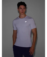 4F Men's Slim Quick-Dry Running T-Shirt Stretch Reflective