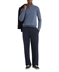 Reiss Men's Blackhall Merino Wool Half-Zip Funnel-Neck Jumper