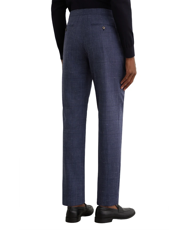 Reiss Men's Penso Wool-Blend Check Classic-Fit Suit Pants