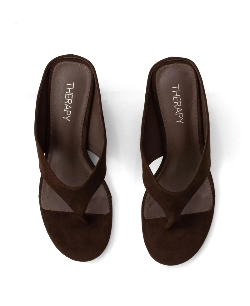 Therapy Australia Sera Round Toe Wedge Thong Heel