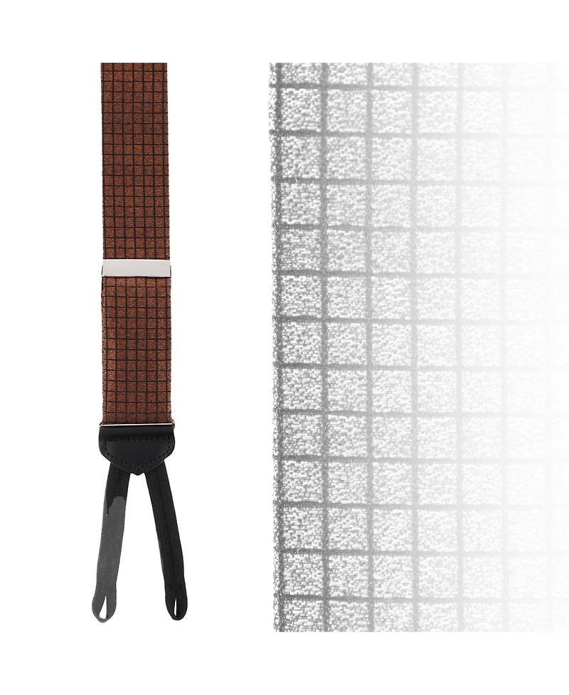 Trafalgar Bradford Neat Square Silk Formal End Suspenders