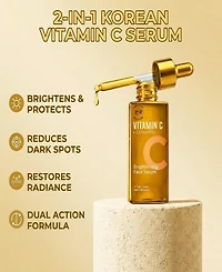 Lovery Vitamin C and Ceramides Brightening Face Serum - Korean Skin Care Radiance and Barrier Repair Treatment