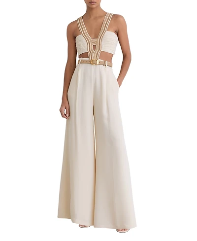 Reiss Women's Scarlett Cut-Out Jumpsuit