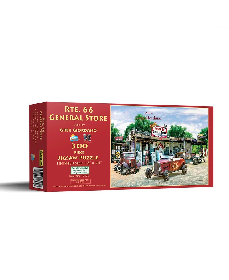 SunsOut Rte. 66 General Store 300-Piece Jigsaw Puzzle, Ages 15+