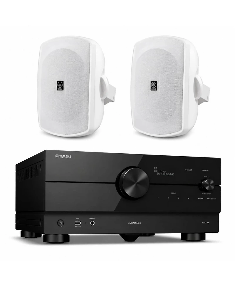 Yamaha Rx-A4A 7.2 Av Receiver with Outdoor Speakers