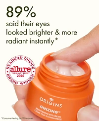 Origins Ginzing Brightening Cool Mini Eye Cream, 0.16 oz.