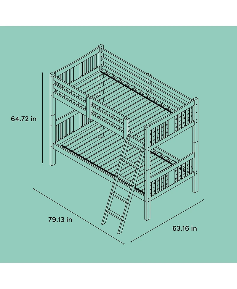 Storkcraft Caribou Twin-over-Twin Bunk Bed