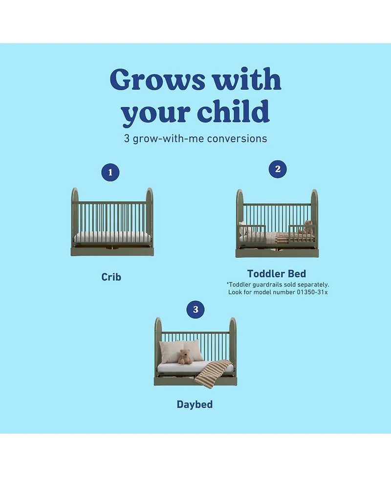 Graco Olivia 3-In-1 Convertible Crib With Drawer