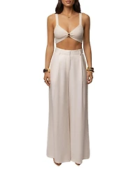 Jluxlabel Women's Monaco Wide Leg Pant