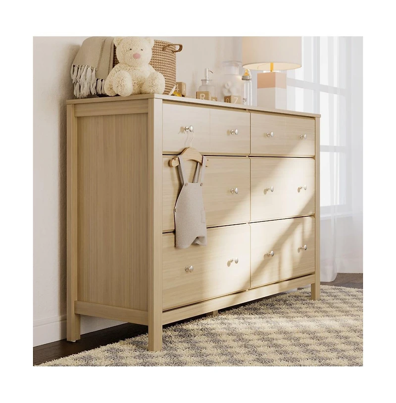 Storkcraft Horizon 6 Drawer Dresser (Driftwood)