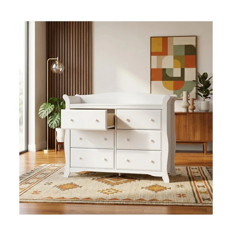 Storkcraft Avalon 6 Drawer Universal Double Dresser