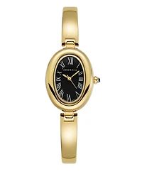 Adornia Women's Gold York Black Face Watch