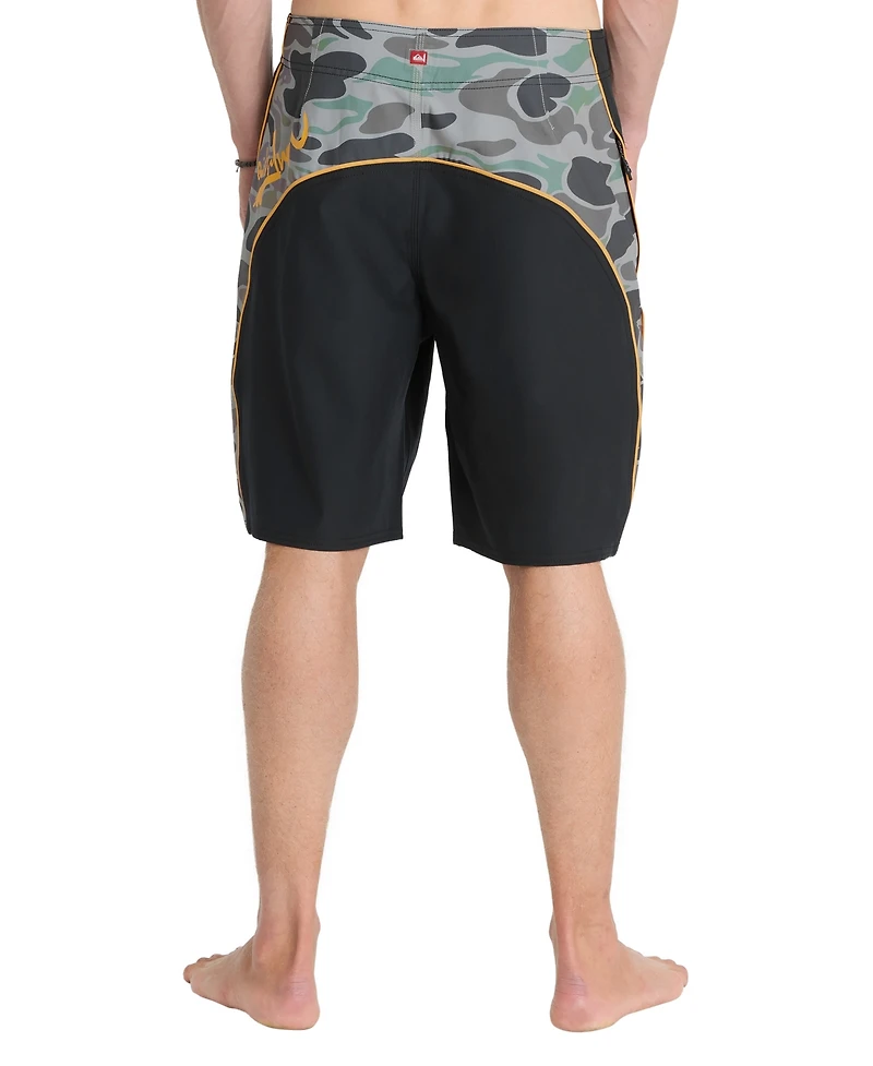 Quiksilver Men's 4-Way Stretch Contrast Side Panel Swim Shorts