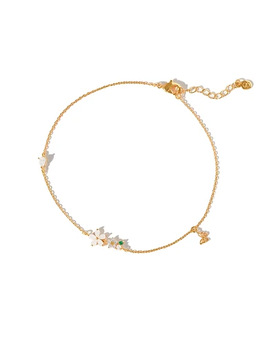 Girls Crew Crystal Butterfly Meadow Anklet