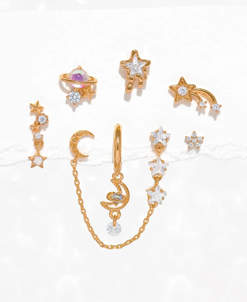 Girls Crew Crystal Lunar Dreams Stud Earrings Set