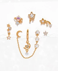Girls Crew Crystal Lunar Dreams Stud Earrings Set