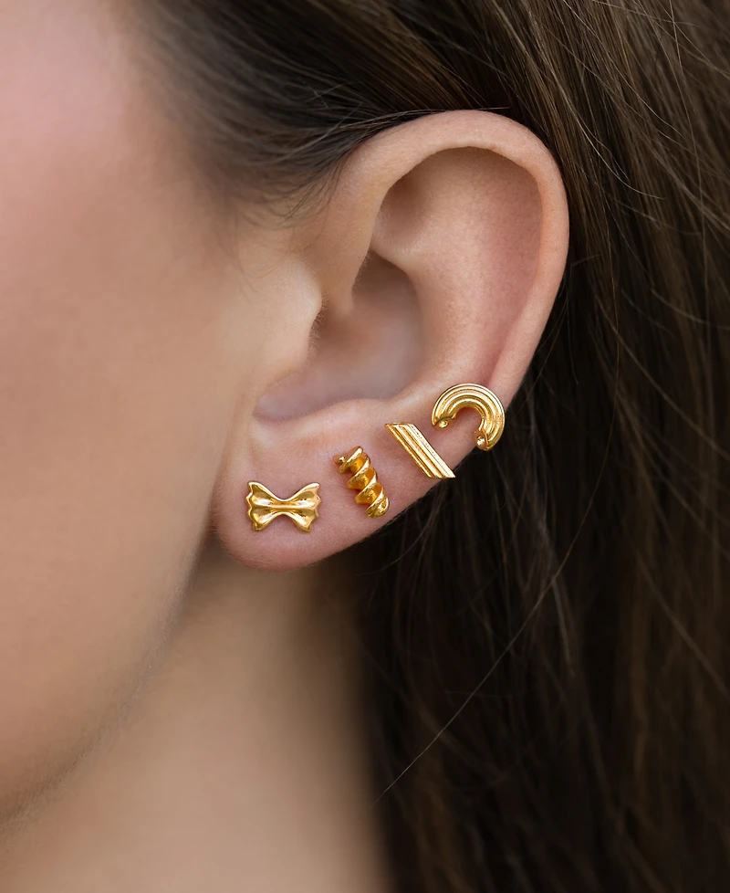 Girls Crew Al Dente Pasta Stud Earrings Set