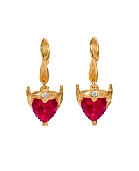 Girls Crew Crystal Marvel's Scarlet Witch Heartspell Hoop Earrings