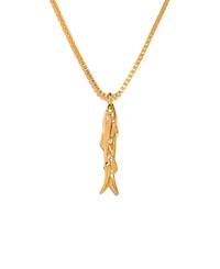 Girls Crew Gold-Plated Crystal Off the Hook Necklace