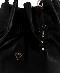 Guess Karima Medium Drawstring Tote Handbag