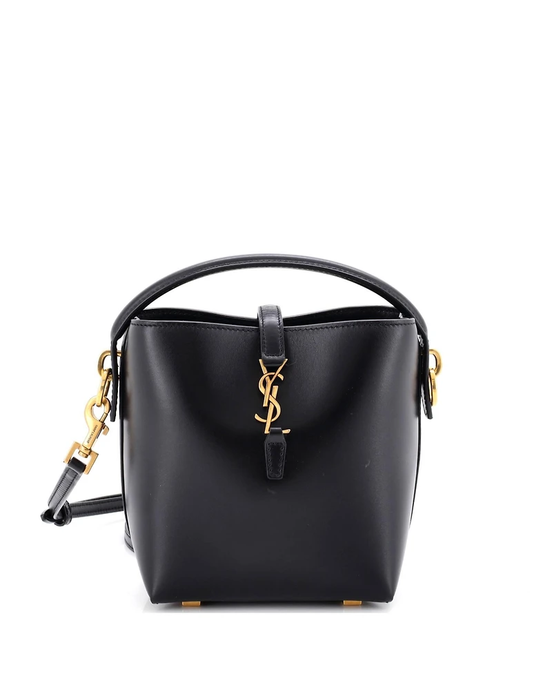 Pre-Owned Saint Laurent Mini Le 37 Bucket Bag Leather