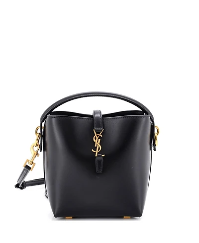Pre-Owned Saint Laurent Mini Le 37 Bucket Bag Leather