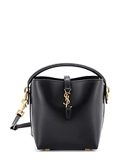 Pre-Owned Saint Laurent Mini Le 37 Bucket Bag Leather