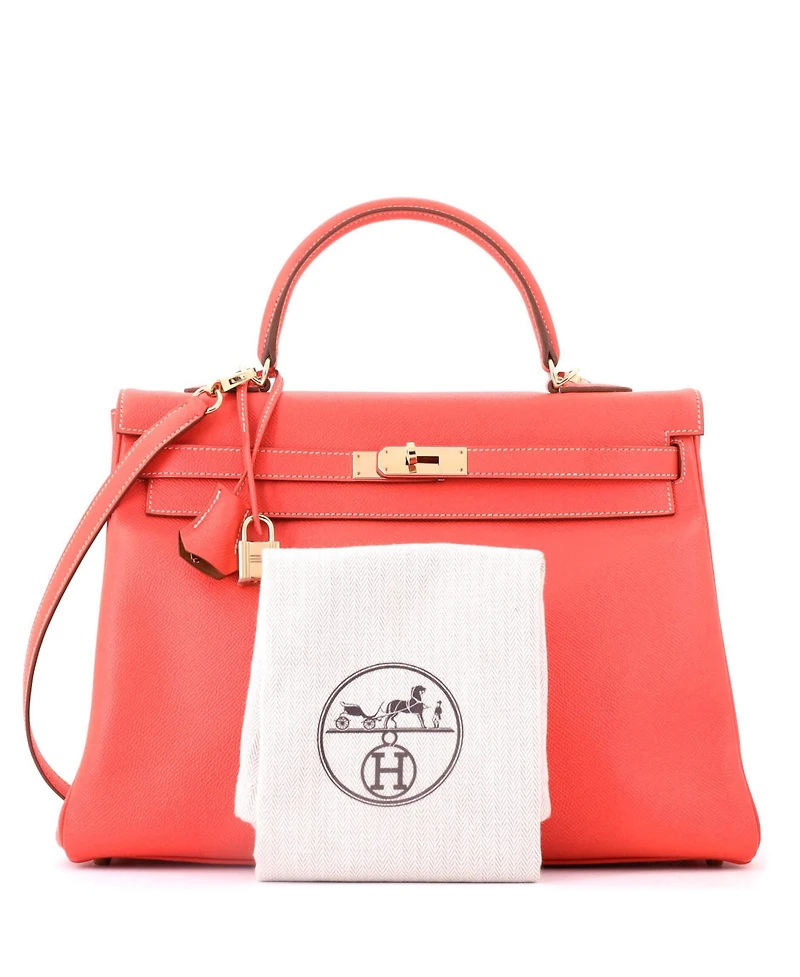 Pre-Owned HERMES Candy 35 Handbag Epsom