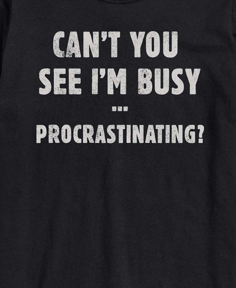 Airwaves Men's Busy Procrastinating Short-Sleeve Graphic T-Shirt