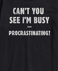 Airwaves Men's Busy Procrastinating Short-Sleeve Graphic T-Shirt