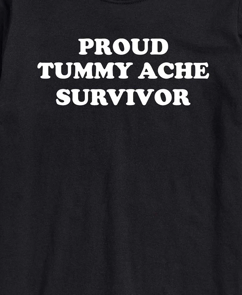 Airwaves Men's Proud Tummy Ache Survivor Short-Sleeve Graphic T-Shirt