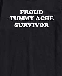 Airwaves Men's Proud Tummy Ache Survivor Short-Sleeve Graphic T-Shirt