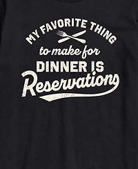 Airwaves Men's My Favorite Thing Reservations Short-Sleeve Graphic T-Shirt