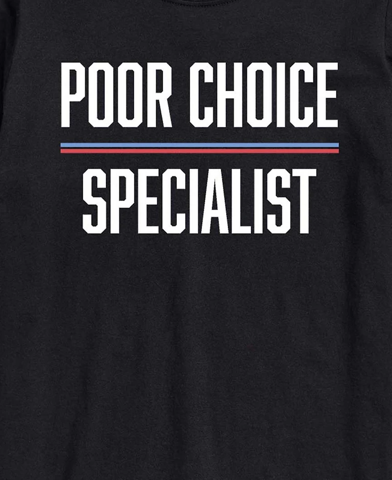 Airwaves Men's Poor Choice Specialist Short-Sleeve Graphic T-Shirt