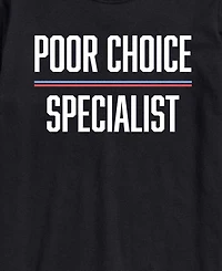 Airwaves Men's Poor Choice Specialist Short-Sleeve Graphic T-Shirt