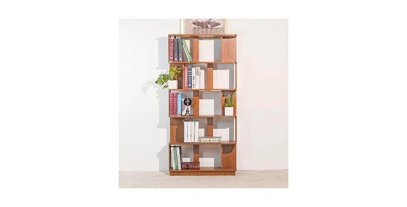 Flynama 31.5 Inch 5-Tier Open Mdf Free Combination Modern Display Bookcase
