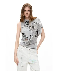 Desigual Women's Long Printed Jeans