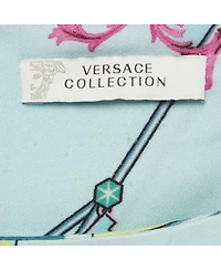 Pre-Owned Versace Women's Collection Multicolor Crepe Barocco Print Mini Dress