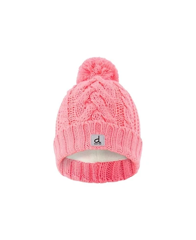 Deux par Deux Toddler Girl 2-4 Years Winter Knit Hat with Pompom